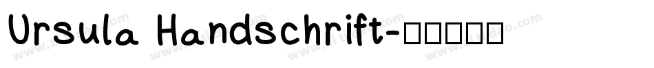 Ursula Handschrift字体转换